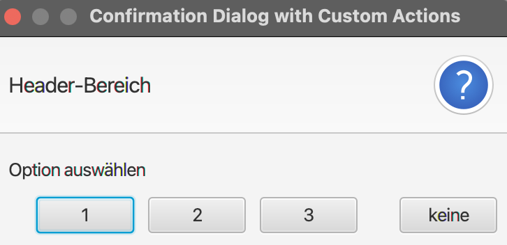 Java Confirmation Dialog