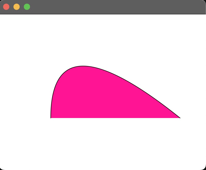 JavaFX QuadCurve