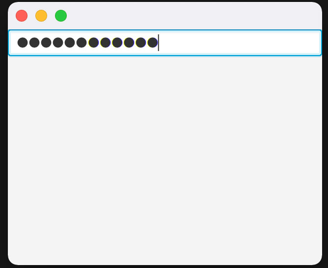 JavaFX PasswordField