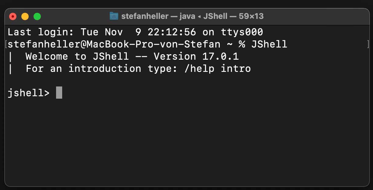 Java JShell